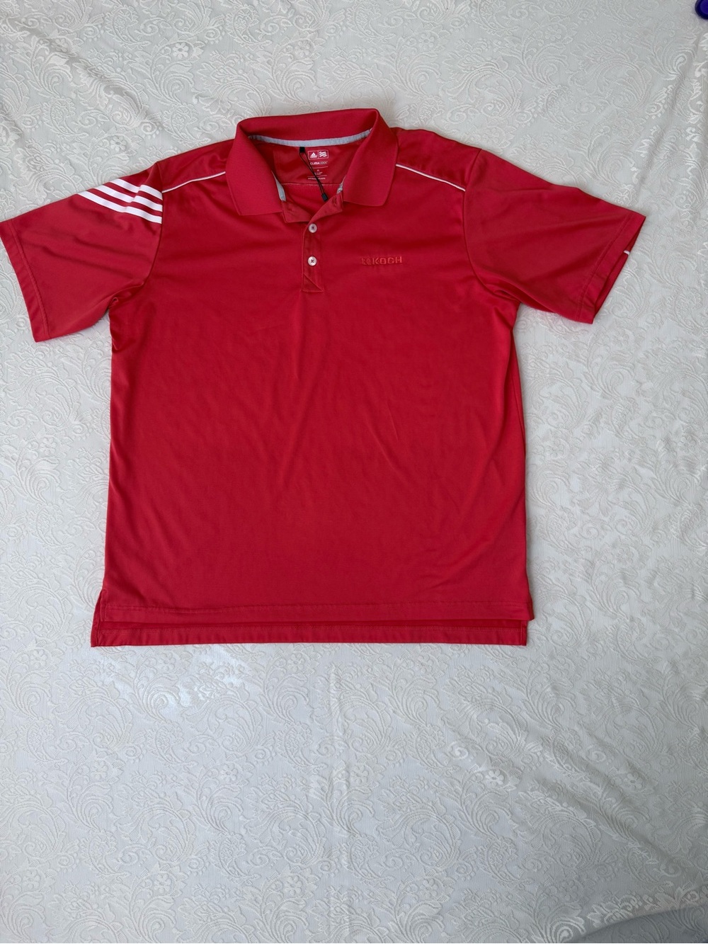 Red Men's Polo Shirt - Performance Short Sleeve Size XL